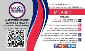 Max International Packers And Movers